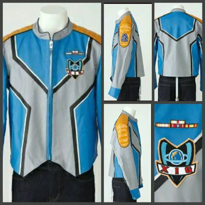 Jaket Kulit Sintetis Ultraman XIG 1