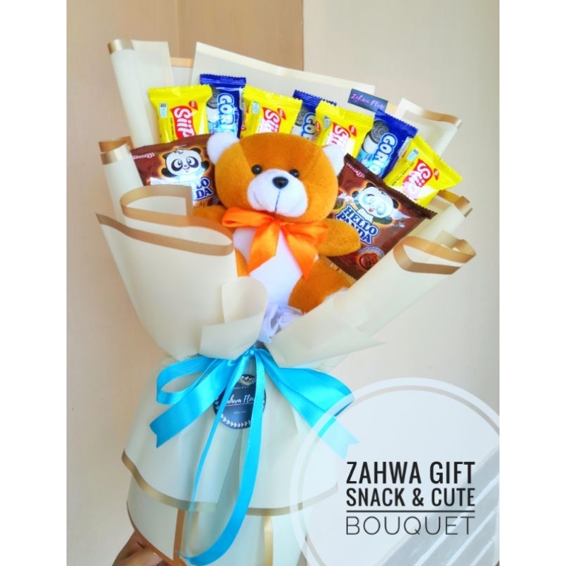 

Bouquet Snack dengan boneka Termurah