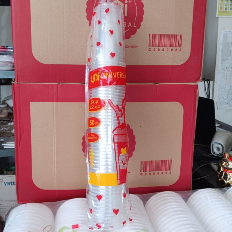 gelas cangkir plastik Cup gelas 22 oz Universal