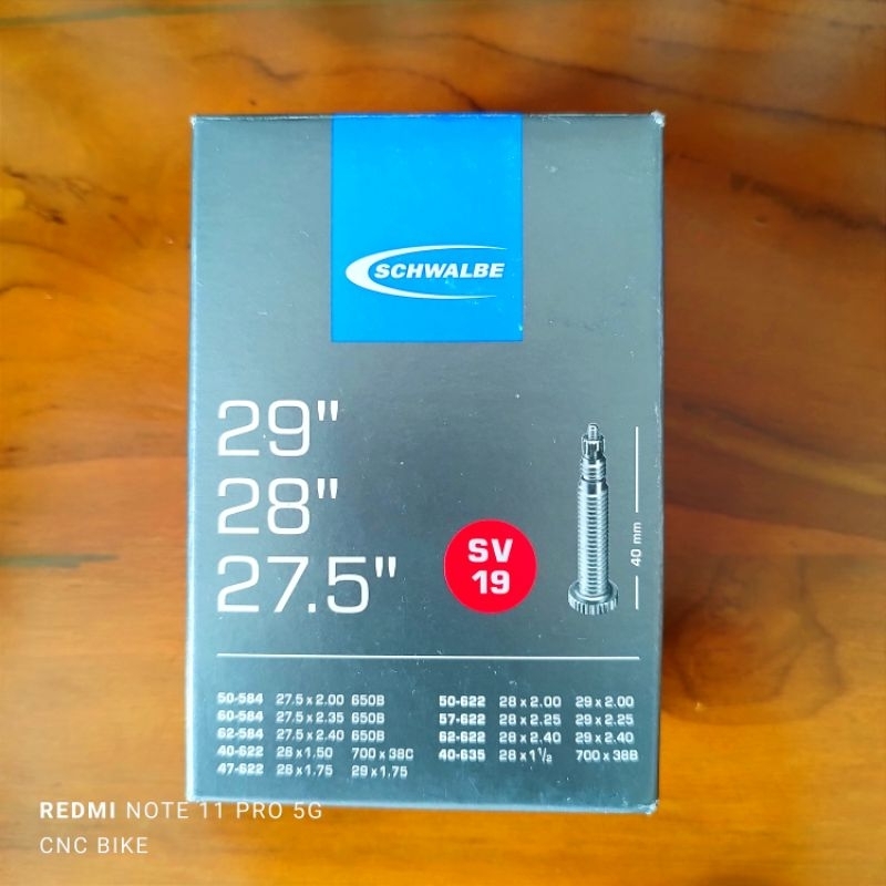 Ban Dalam Sepeda Schwalbe Sv19 27,5 28 29 700C 40mm