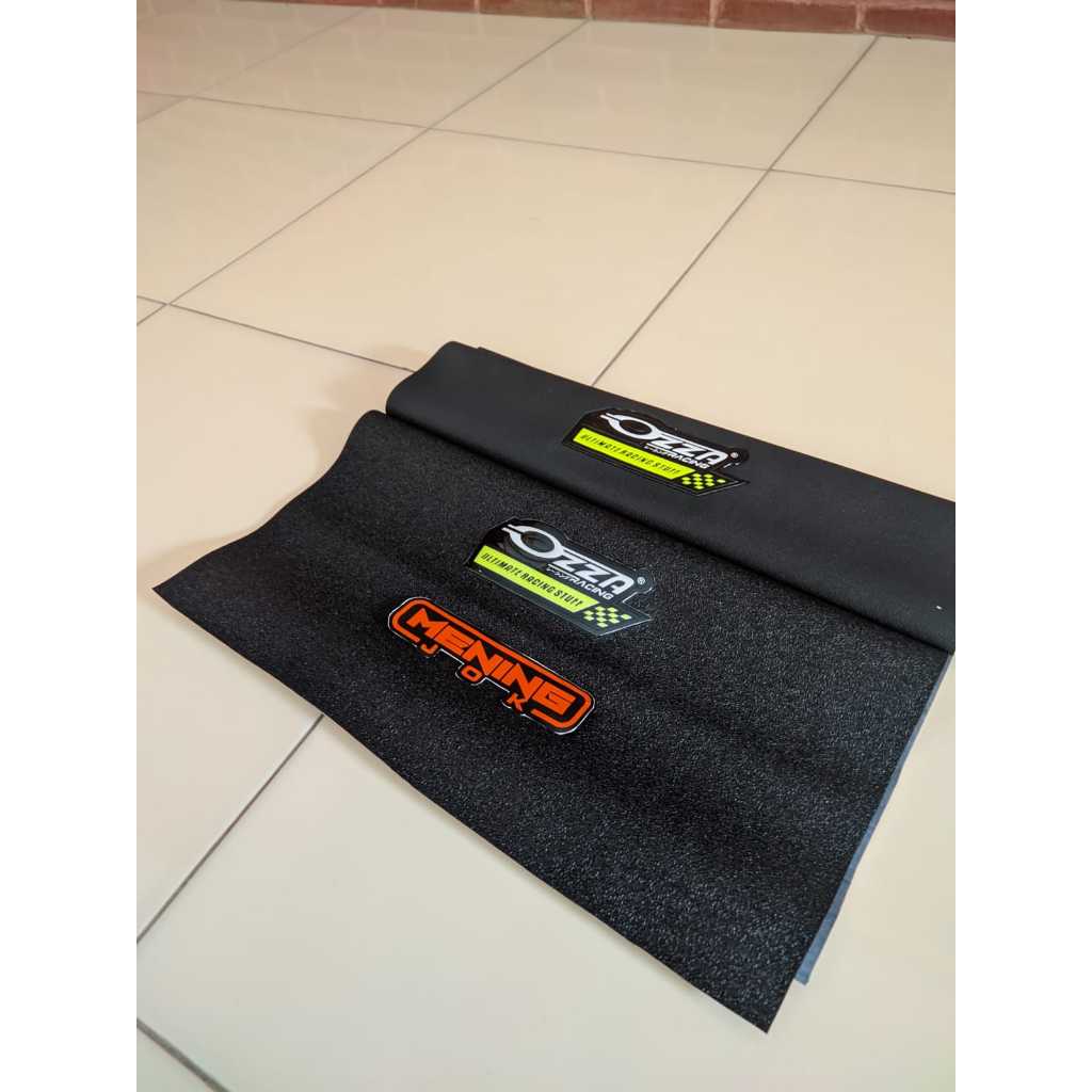 krakap kulit jok motor merk ozza press ozza racing-kulit jok motor ozza racing amplas kasar