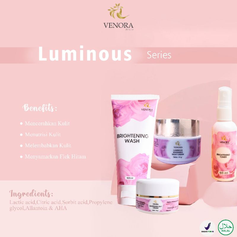 VENORA SKINCARE ORIGINAL || VENORA PAKET LOMINOUS || VENORA PAKET FLEK