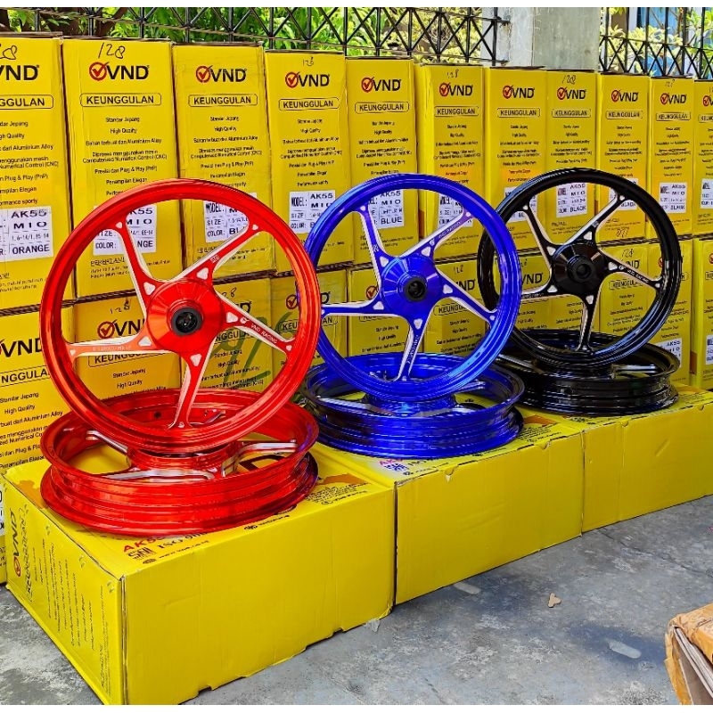 Pelek Velg Vnd Ak55 Matic R14 R17 Vario, Mio, Scoopy, Beat Murah Vnd Model Enkei Matic
