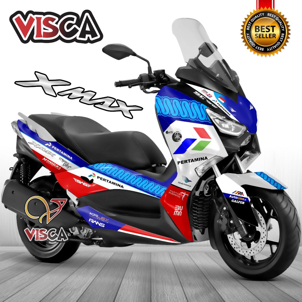 Decal XMAX 250 Full Body Dekal XMAX 250 Stiker XMAX 250 Variasi Full Body Striping XMAX 250 Variasi 
