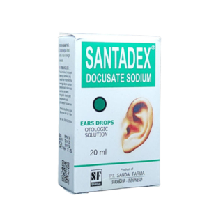 Santadex Ear Drops 20 mL / tetes telinga untuk membantu mengeluarkan kotoran telinga