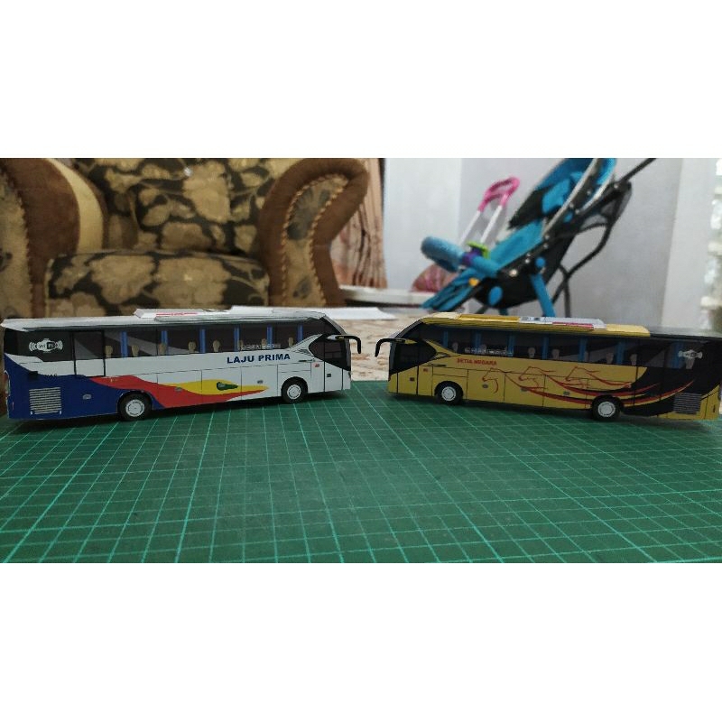 papercraft bus DIY, LAJU PRIMA (XHD)