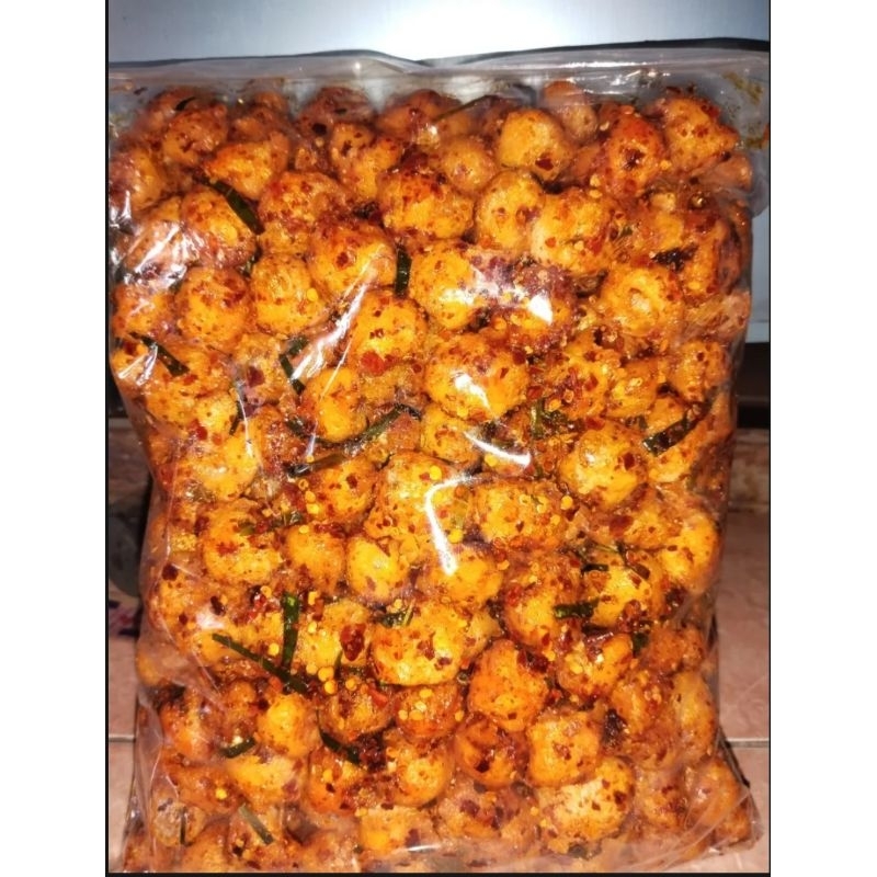 

Seblak siomay mini Seblak kerupuk siomay pedas daun jeruk isi 1kg
