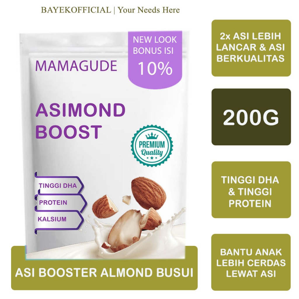 Susu Asi Booster Menyusui Almond Milk Asi Booster Pelancar Asi Booster Ibu Menyusui Penambah Asi Sus