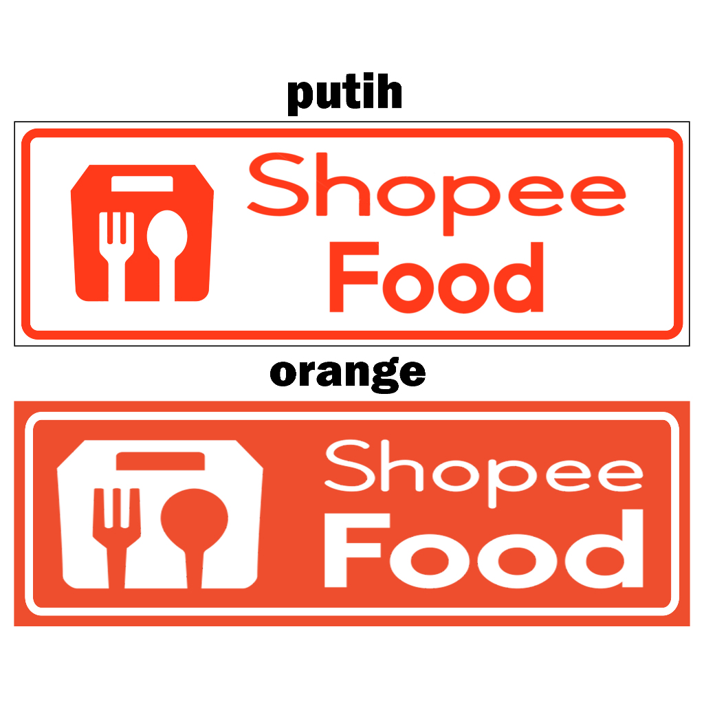 

STIKER SIGN SHOPEEFOOD uk 8x24 cm