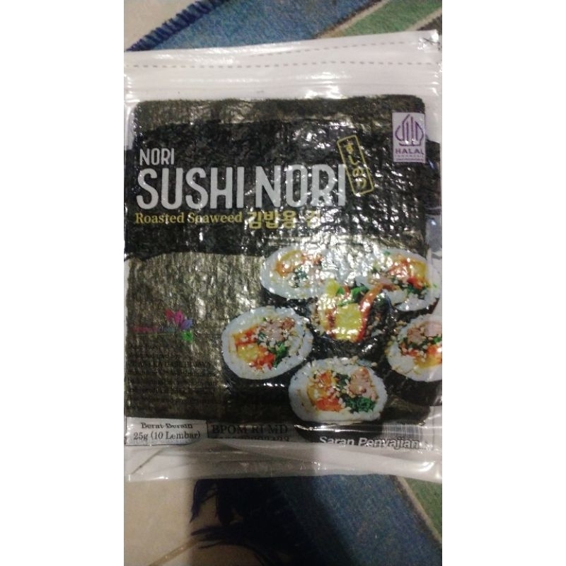 

sushi nori 10 lembar