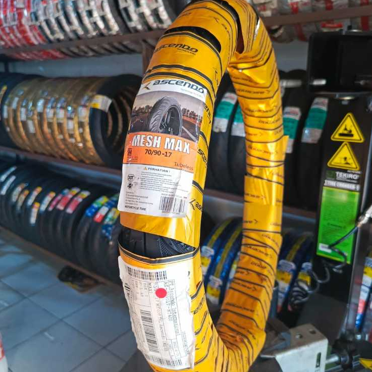 BAN LUAR ASCENDO 70/90-17 MESH MAX TUBELESS