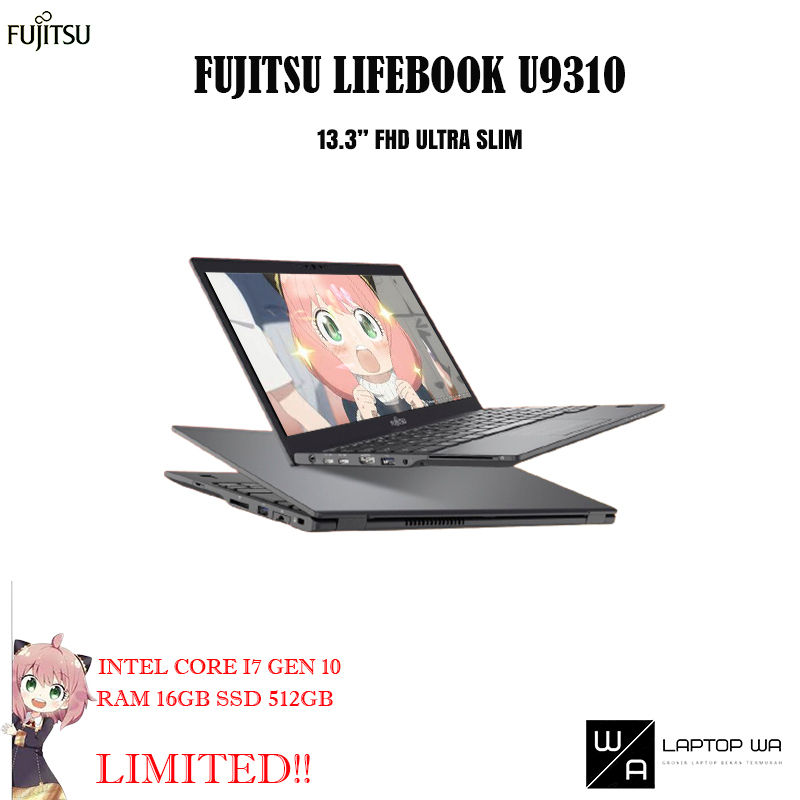 Fujitsu Lifebook U9310 Core I7 Gen 10 RAM 16GB SSD 1TB Limited Edition