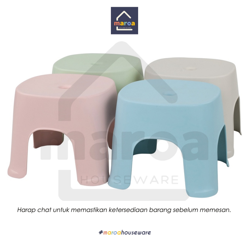 Bangku Jongkok Plastik Kursi Pendek S Red House 001