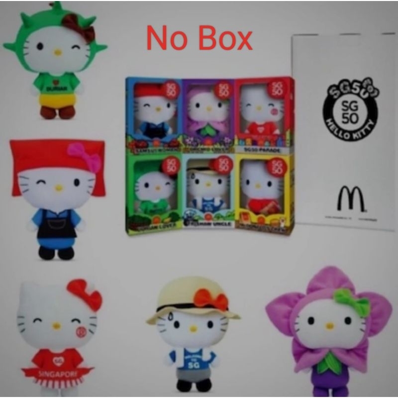 Boneka Hello Kitty MC Donald's Seri SG 50 Lengkap