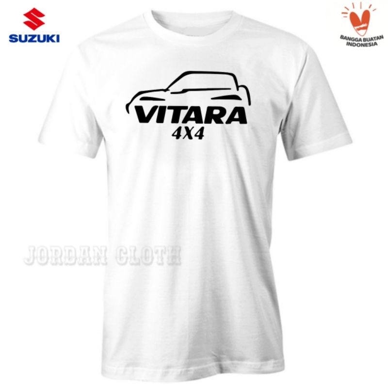 Tshirt Baju Kaos Suzuki Mobil Vitara 4 x 4