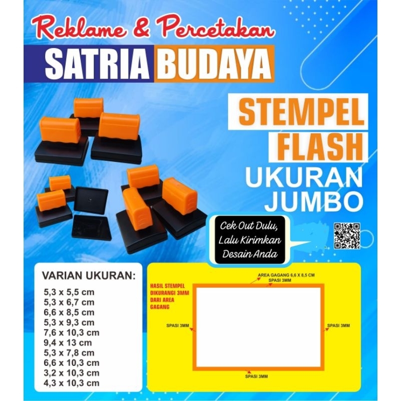 

Stempel flash jumbo ( 3.2 x 10.3cm )