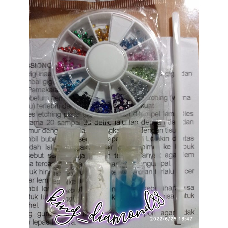 Permata Gigi/Diamond Gigi Isi 250 pcs Lengkap Dengan Lem