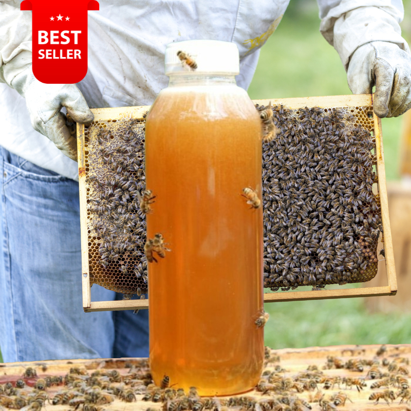 

( 650 Gram ) Madu Asli Murni 100% Nektar Bunga - Row Honey - Madu Murni