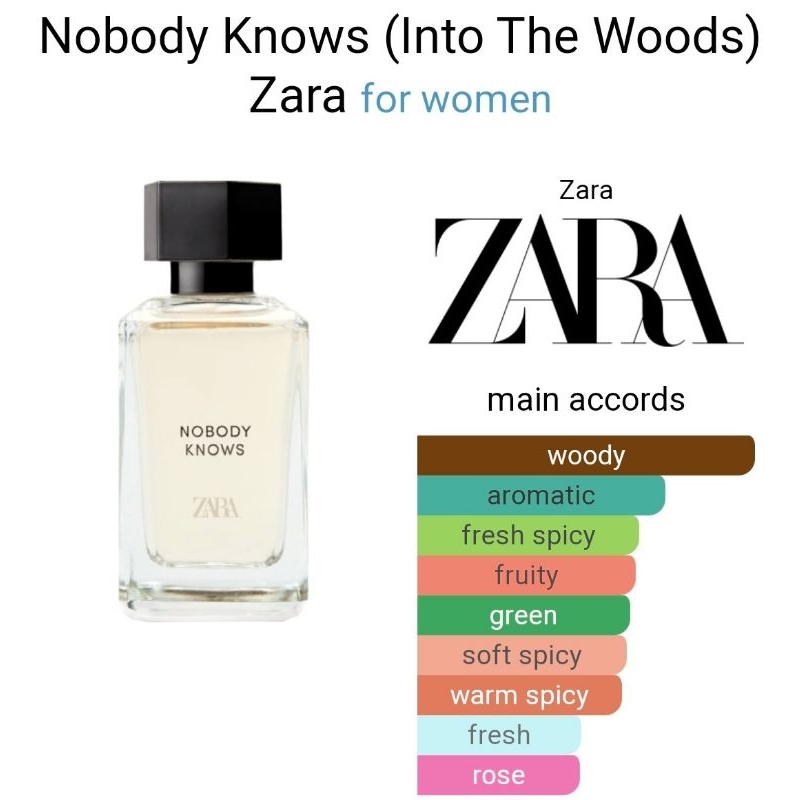 PARFUM ZARA Ori NOBODY KNOWS 100ml