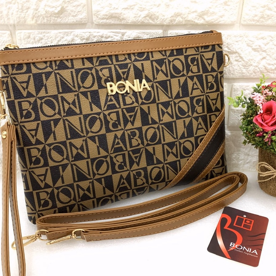Berlangganan dan nikmati penawaran eksklusif Tas Batam BONIA LINE Super Premium Import Clutch selempang wanita sling bag strip