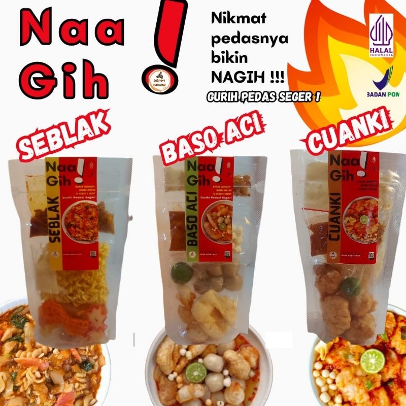 

NaaGih! Seblak Cuanki Baso Aci Pedas Nikmat Hot Jeletot Instan Makin Viral