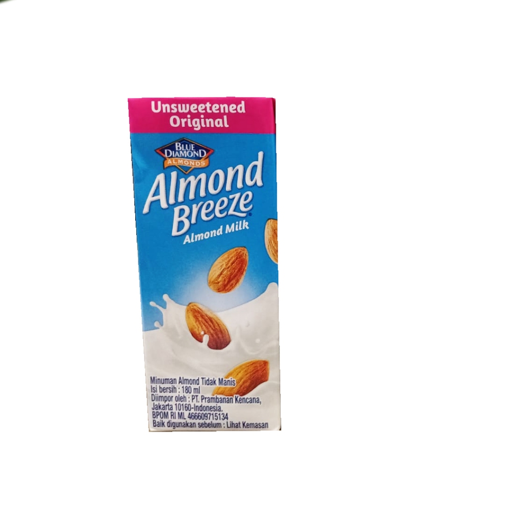 

BLUE DIAMOND ALMOND BREEZE ALMOND MILK UNSWEETENED ORIGINAL 180 ML