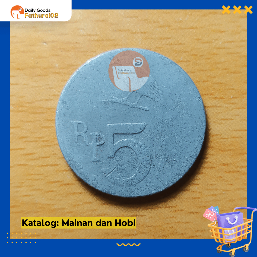 Uang Koin Kuno Rp 5 Emisi Tahun 1970 (Seri 1)