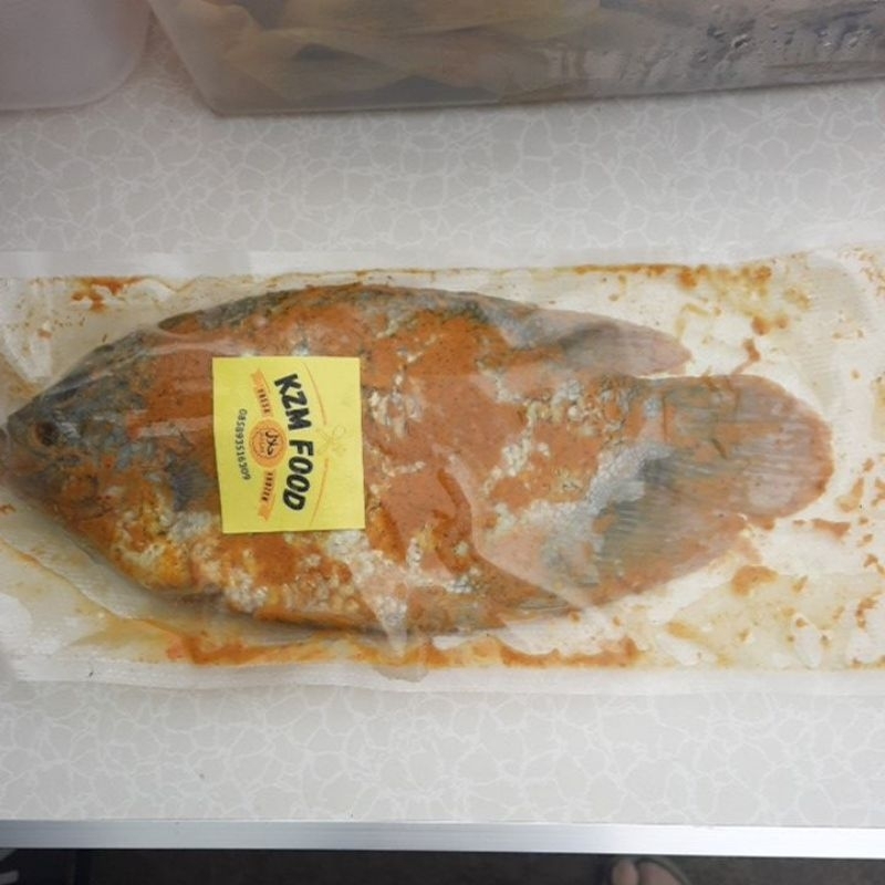 

GURAME SEGAR BUMBU KUNING isi 1 Ekor (500gr Hidup) SIAP GORENG/BAKAR BONUS SAMBAL HALAL