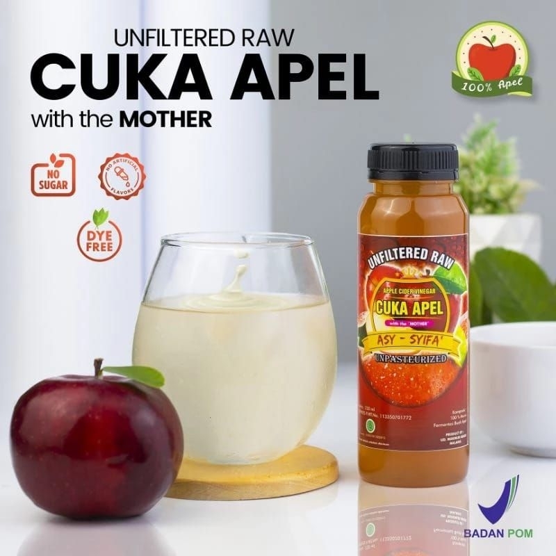 

Cuka Apel Original 100ml - Diet Detoks - Apple Cider Vinegar - Toner Wajah Alam