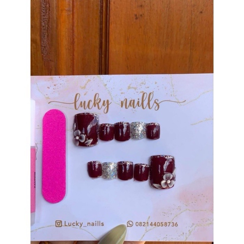 Fake nails kaki ( Kuku palsu)