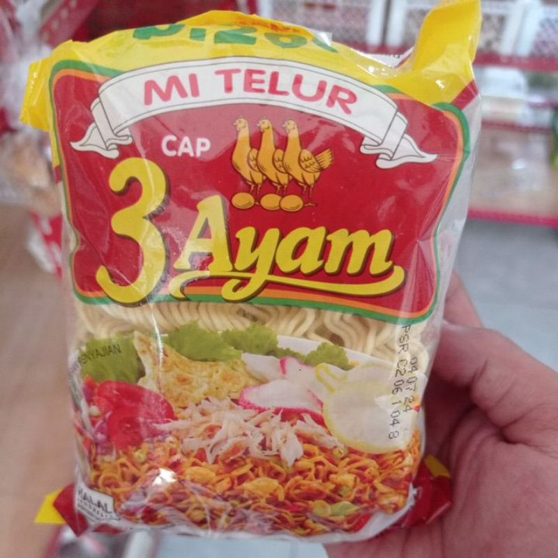 

Mi telur cap 3 ayam isi 2 keping - 110 g