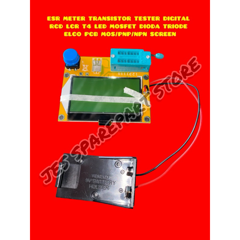 ESR METER TRANSISTOR TESTER DIGITAL  RCD LCR T4 LED MOSFET DIODA TRIODE  ELCO PCB MOS/PNP/NPN SCREEN