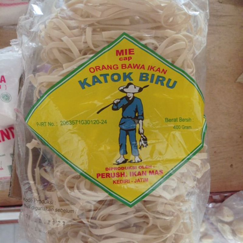 

Mie Cap orang bawa ikan - Katok biru