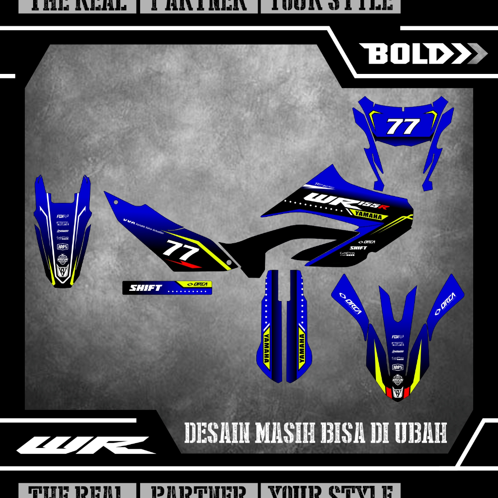 STICKER DECAL Trail YAMAHA WR 155 supermoto 38