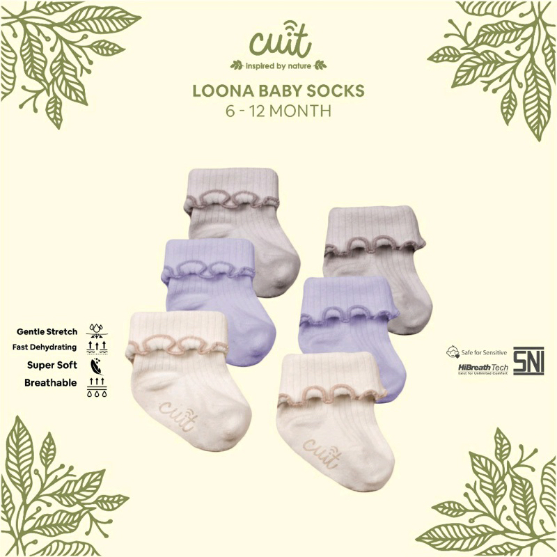 Kaos Kaki Bayi Cuit Loona Baby Socks
