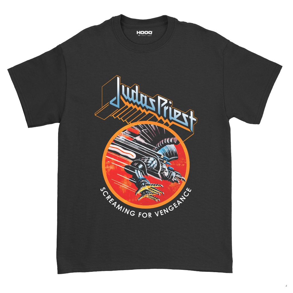 ( COD ) KAOS BAND JUDAS PRIEST - SCREAMING FOR VENGEANCE /  BAJU JUDAS PRIEST / T-SHIRT BAND