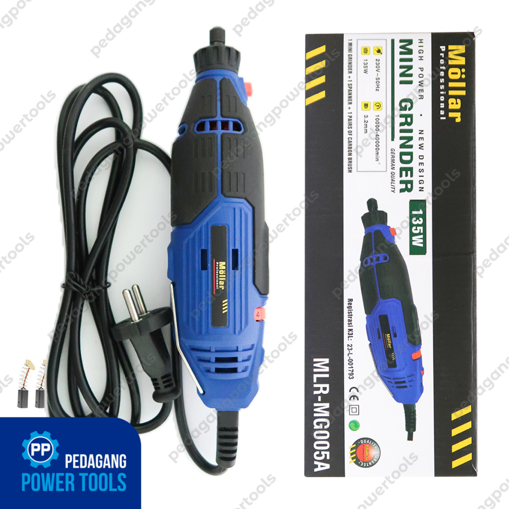MOLLAR MG005A Mini Grinder Listrik Die Gerinda Bor Tuner Serbaguna
