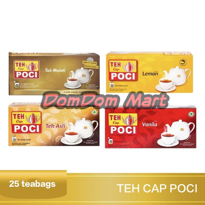 

Teh Celup Cap Poci Isi 25 teh celup Poci