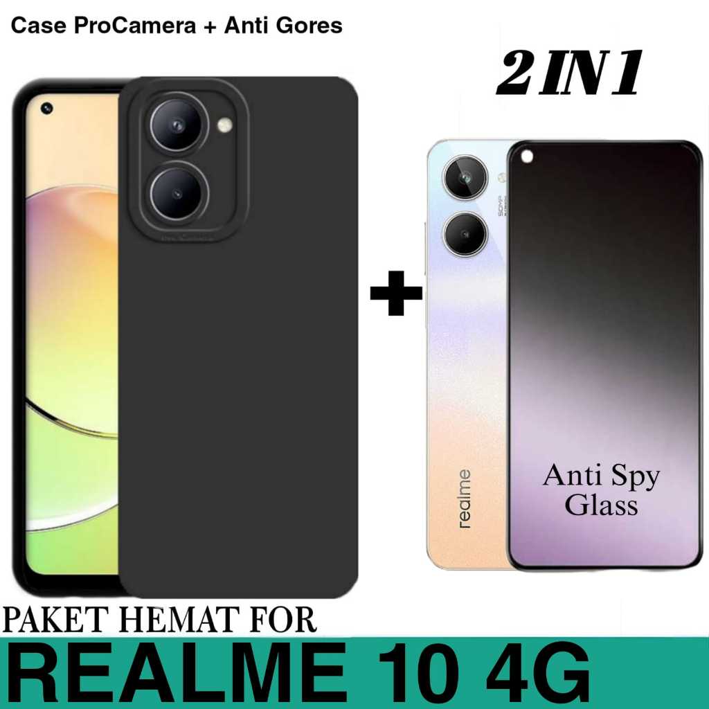 SOFT CASE REALME 10 4G CASE LIQUID PRO CAMERA FREE CERAMIC ANTI SPY