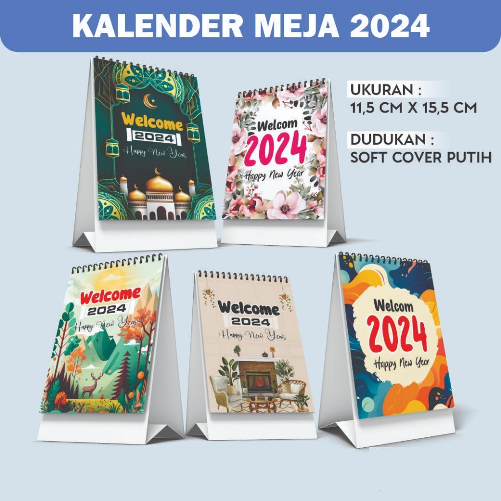 

KALENDER MEJA 2024 KALENDER DUDUK SPIRAL Desk Bahan Premium Murah MOTIF DETAIL BUAT HADIAH / SOUVENIR Kode TY
