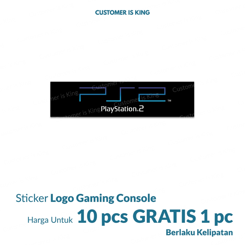 

Stiker Sticker PS2 Playstation 2 Logo | (BELI 10 GRATIS 1)