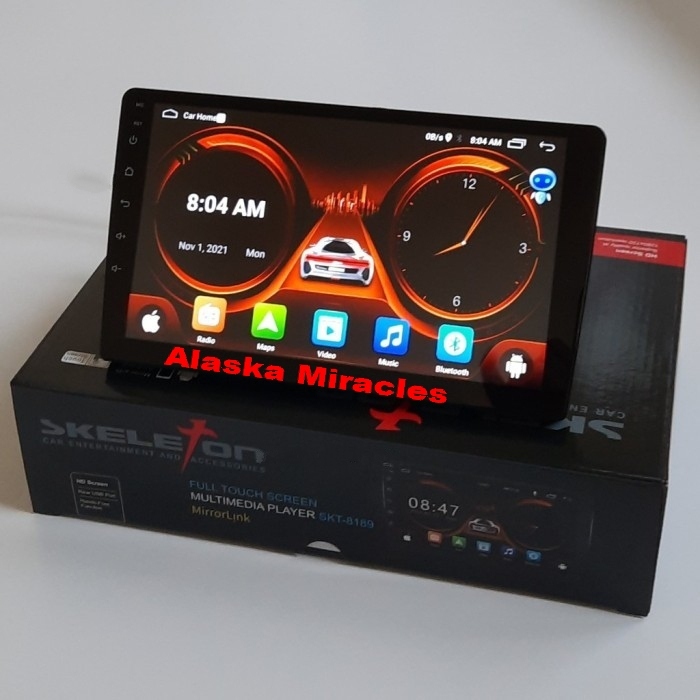 Head Unit Android Skeleton 9 Inch | Ram 2GB/32 Double Din