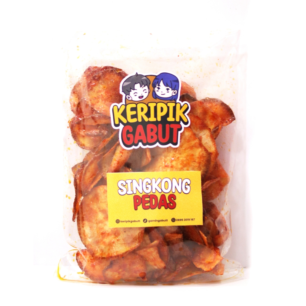 

KERIPIK UBI PEDAS KERIPIK GABUT HOT BALADO SINGKONG SELO