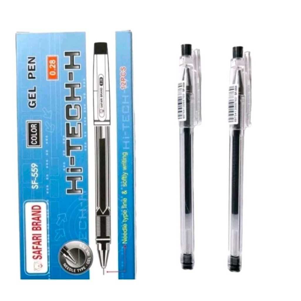 

PULPEN HI-TECH SAFARI BRAND 0.28 MM 1 PACK ISI 12 PCS HITAM BIRU