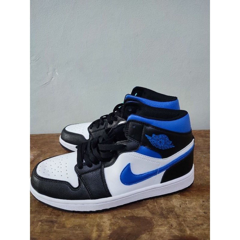 Nike air Jordan 1 Mid white royal/racer blue black