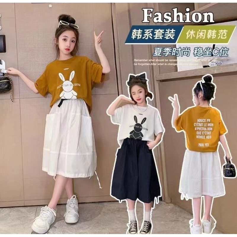 Set Rok Kelinci Anak Cewek Import Premium 7/8th-10/11th ( coc okt 0073 )