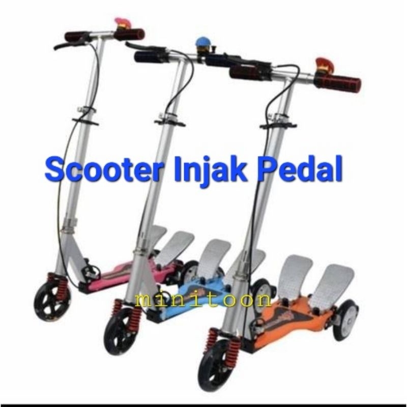 SCOOTER INJAK PEDAL.RODA 3 OTOPED SKUTER GENJOT Max BB 50kg Anak Dewasa