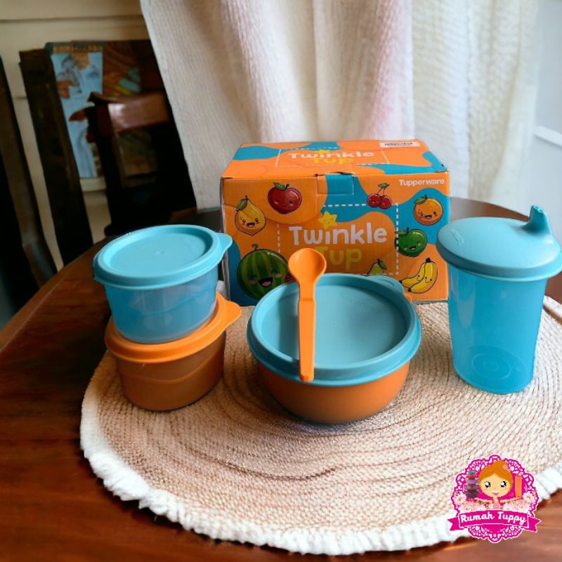 Wadah Tempat Makan Makanan Bayi MPAsi Twinkle Tup Tupperware Tuppy Murah