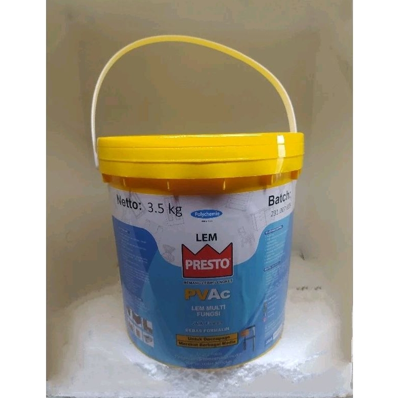 Lem kayu Lem putih Presto PVAC galon campuran plamir cat tembok