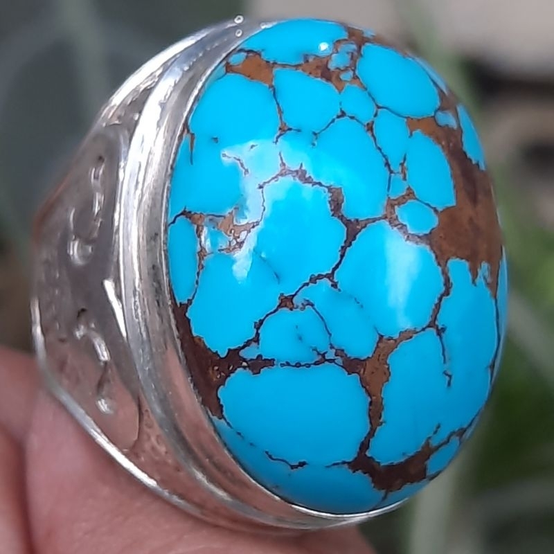 Batu Pirus Mesir Asli Biru Panci Montok Padat Jenong Istimewa